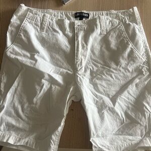 Express Crisp White Casual Shorts